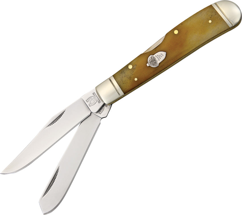 Lockback Trapper KG203 TOBACCO BONE