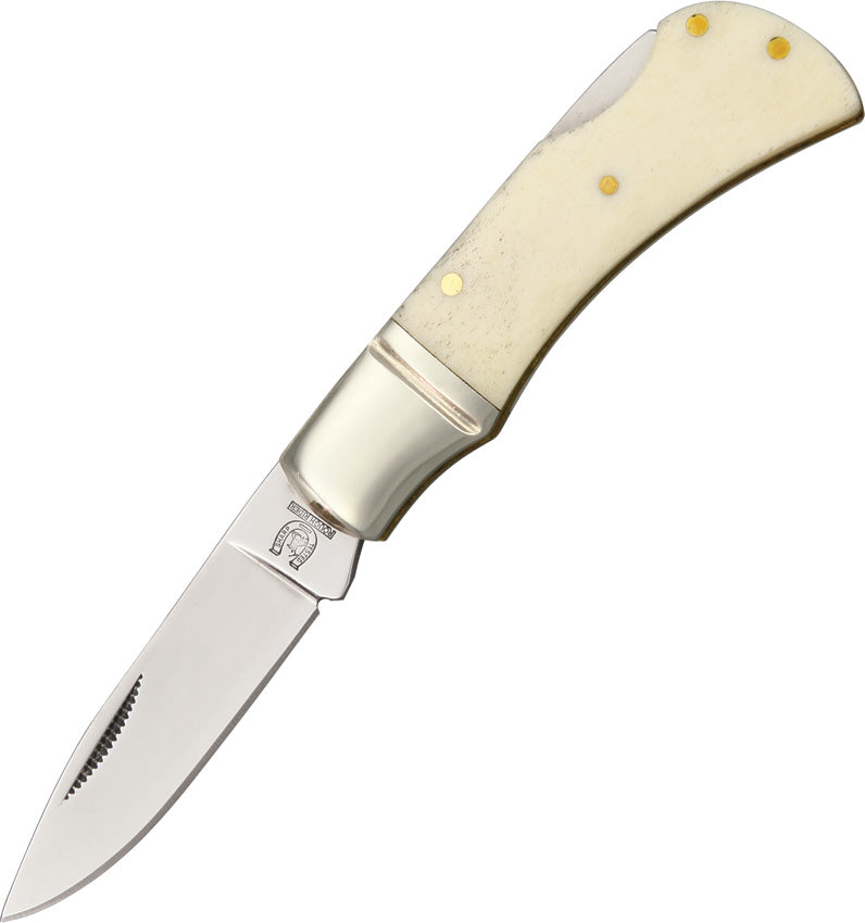 Mustang Lockback KA44(2.75) WHITE SMOOTH BONE