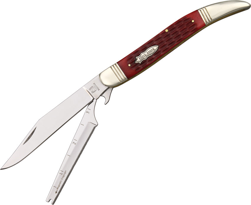 Fish Knife KB286 RED JIGGED