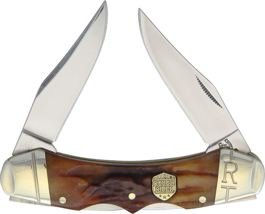 Double Lock Brown Stag Bone KA17R
