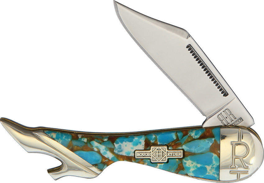Leg Knife Amber Turquoise KB114R-1 / RR2002