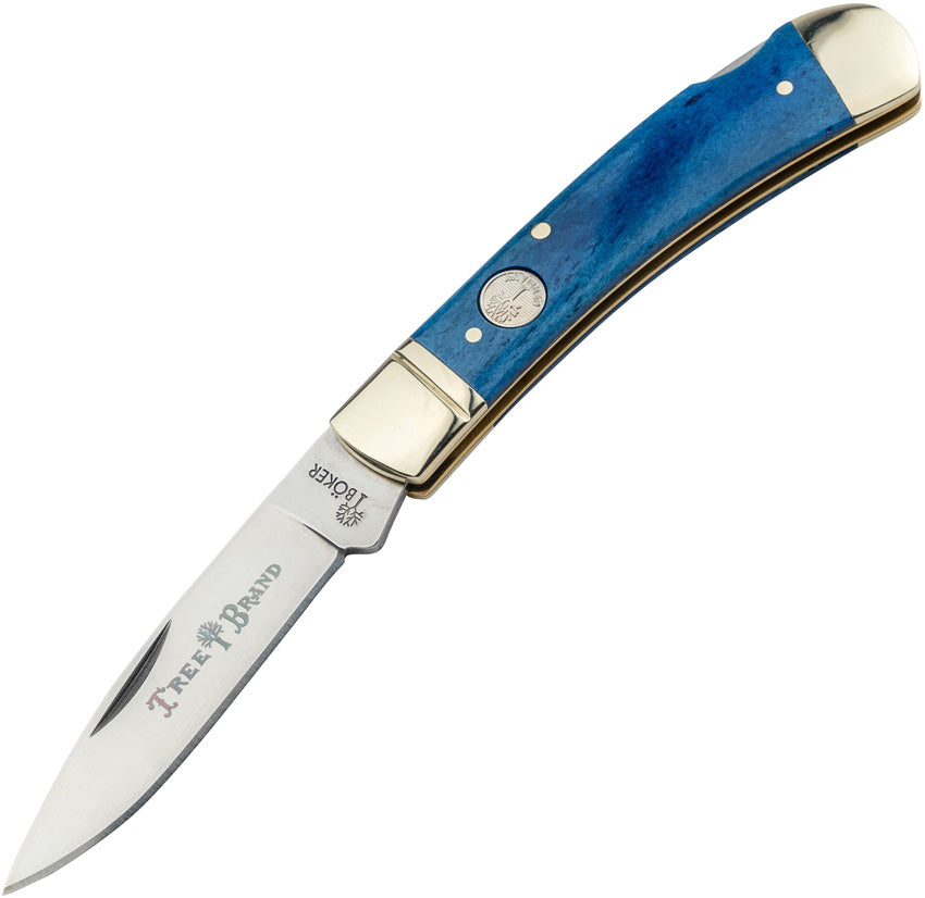 Lockback Dark Blue Bone 110816