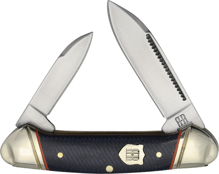 Mini Canoe Blue Denim Micarta