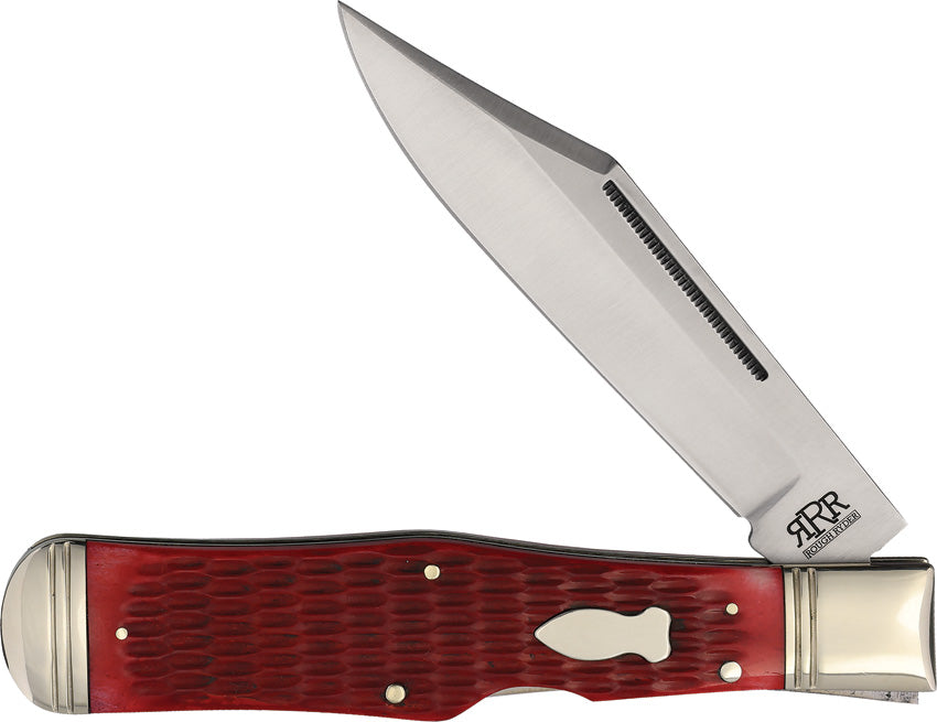 Large Coke Bottle Red Jigged