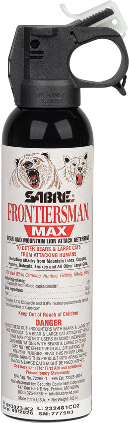 Frontiersman Bear Spray 9.2oz FBADX-06