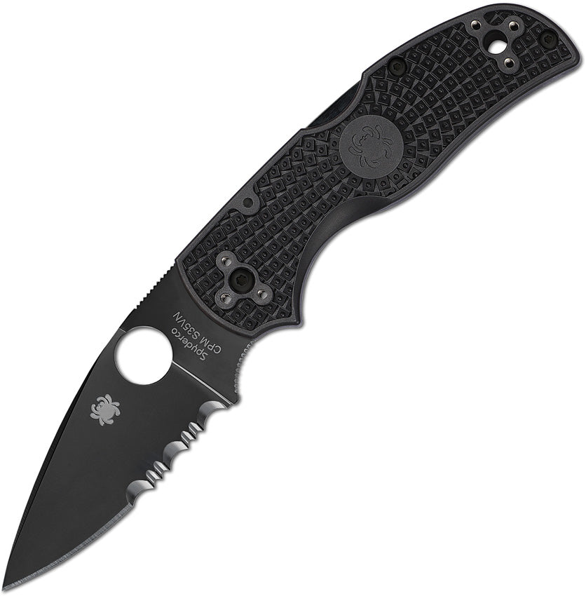 Native 5 Lockback Black Serr C41PSBBK5