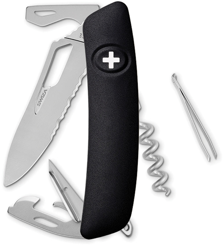 SH03 Swiss Pocket Knife Black KST.0036.1010