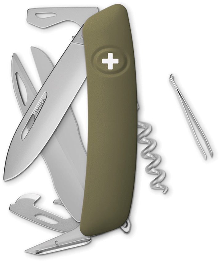 D07 Swiss Pocket Knife Olive KNR.0116.1050