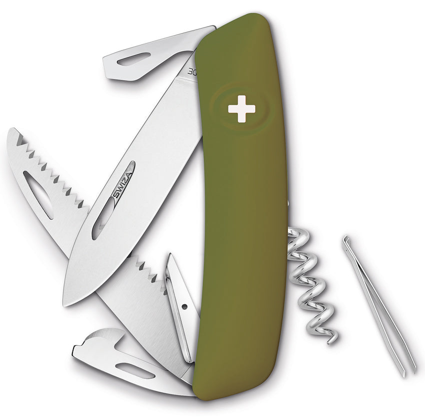 D05 Olive Swiss Pocket Knife KNR.0056.1050