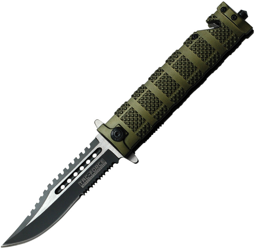 Knurled Rescue Linerlock A/O TF-710GN