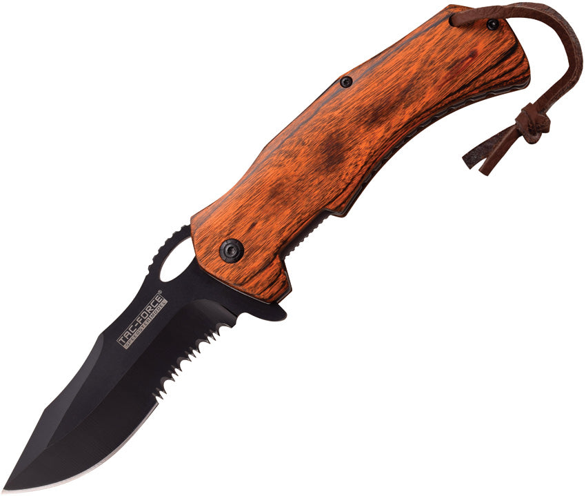 Linerlock A/O Brown Pakkawood TF-936BW