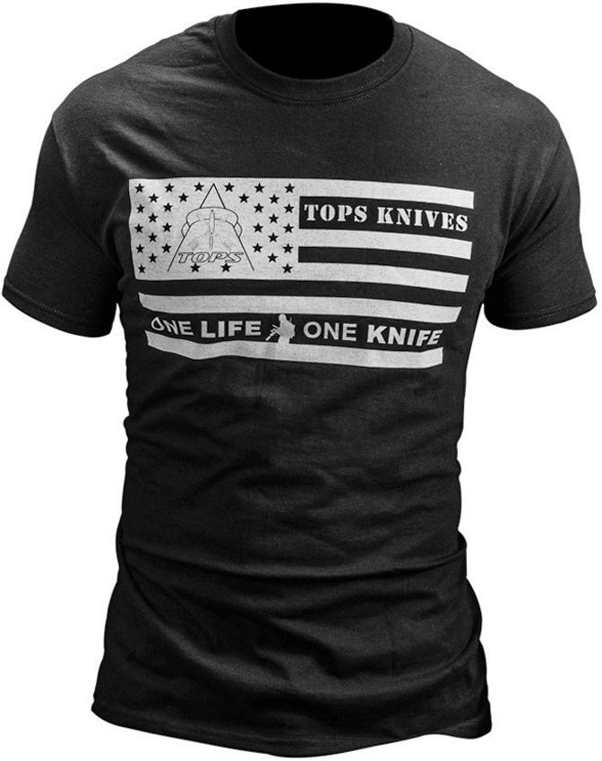 T-Shirt Flag Logo Black Medium TSFLAGBLK MEDIUM