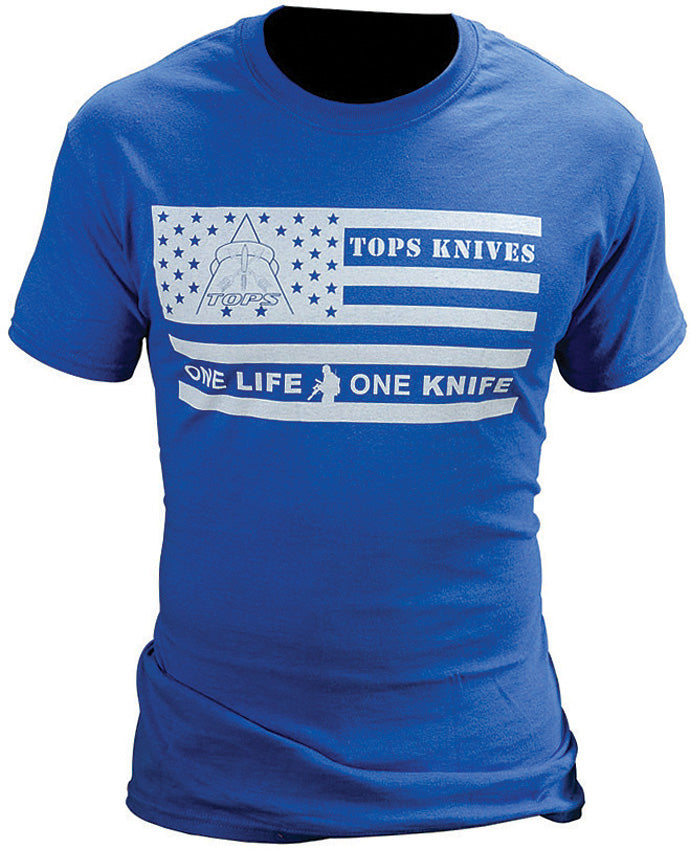 T-Shirt Flag Logo Blue Large TS-FLAG-BLU-LARGE