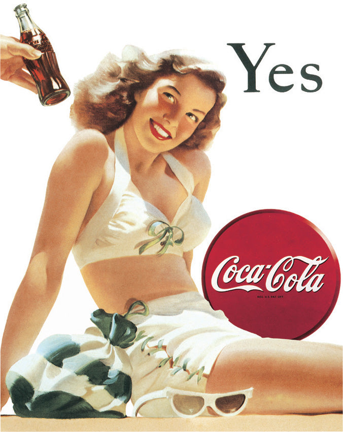 Coke Yes White Bathing Suit 1056