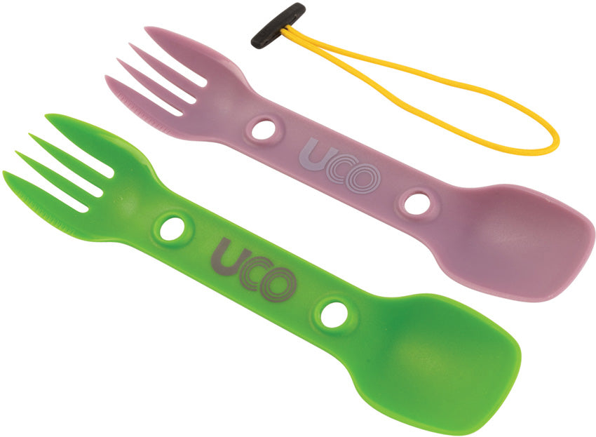 Eco Utility Spork Grn/Lav F-SP-UT-ECO-2PK