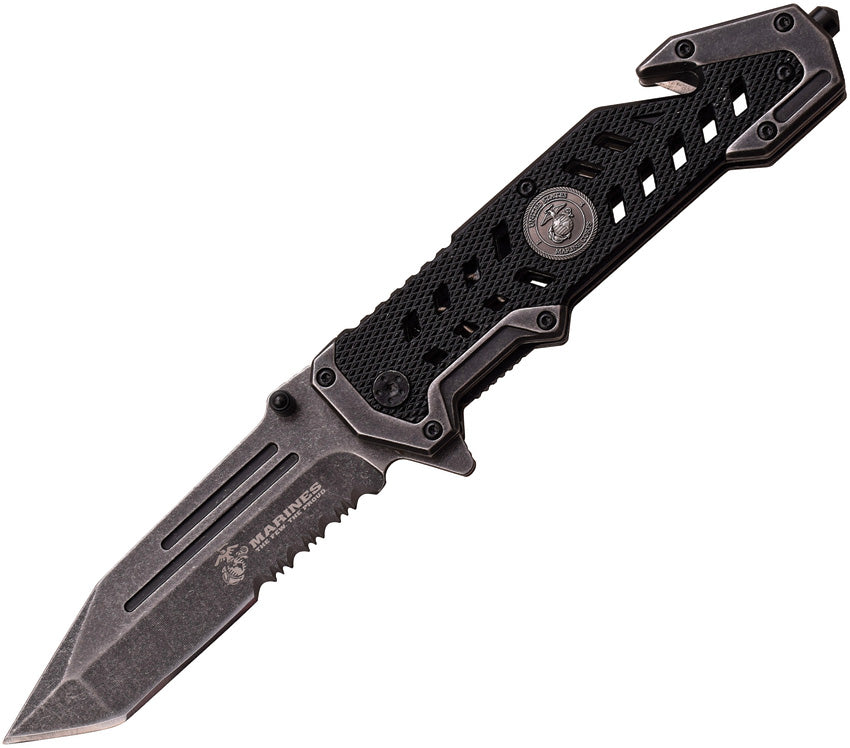 Marines Linerlock A/O Black M-A1052SW