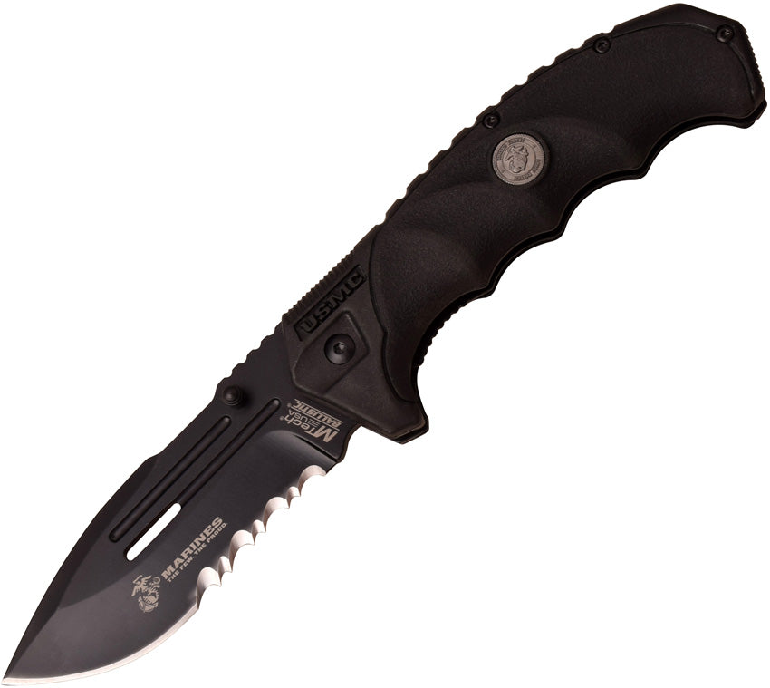 USMC Linerlock A/O Black M-A1053BK
