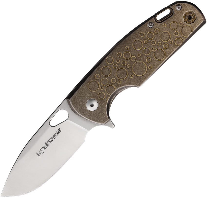 Kyomi Framelock Bronze Circles V5933RBR