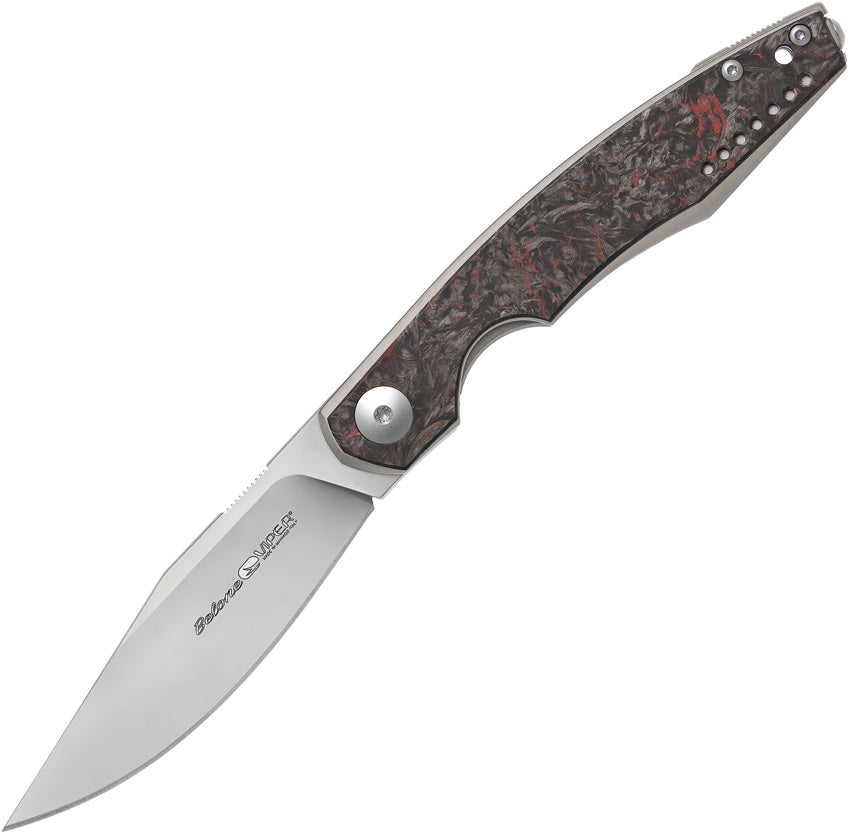 Belone Linerlock Red CF V5970TIFCR