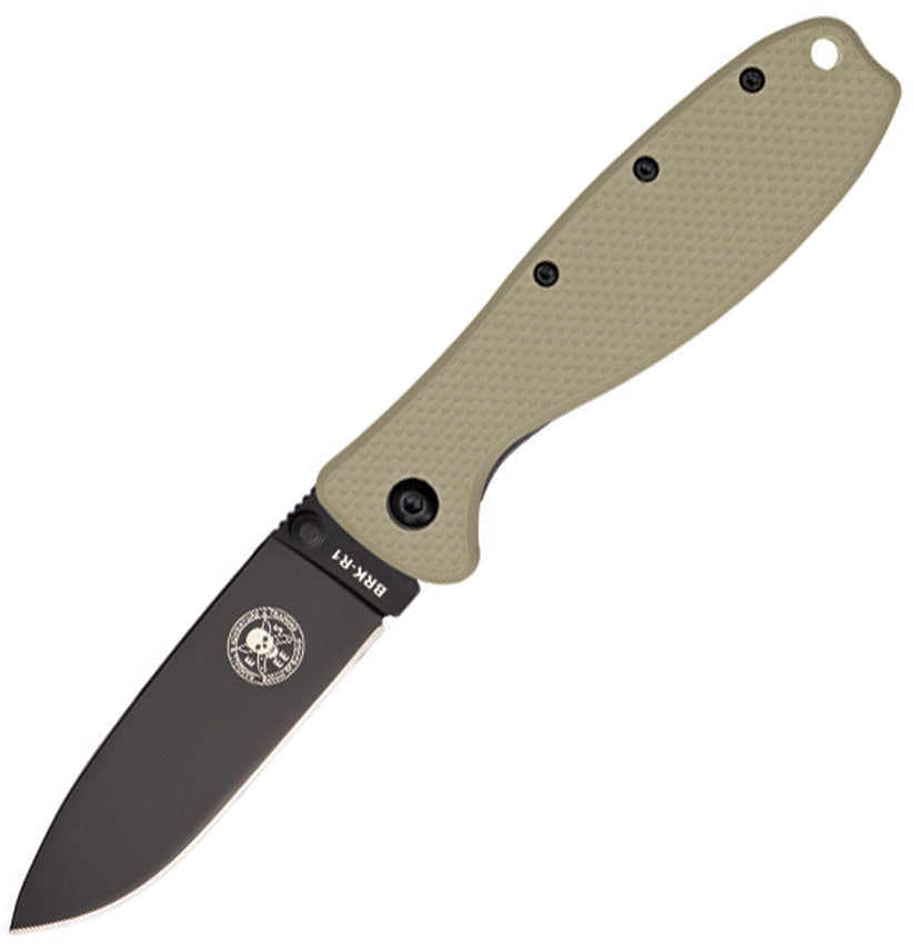 Zancudo Framelock BRKR1DTB DESERT TAN BLK BLADE