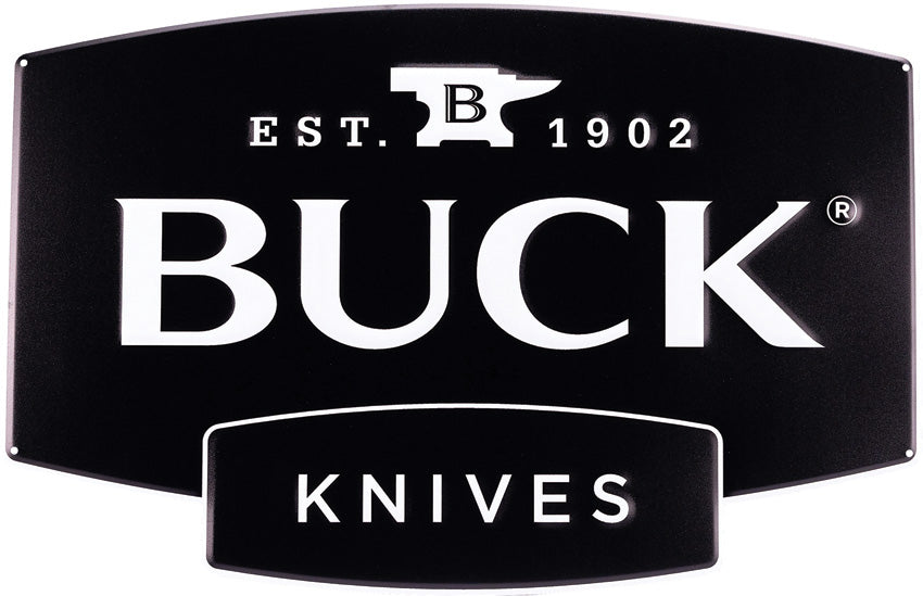 Buck Logo Tin Tacker Sign 13520