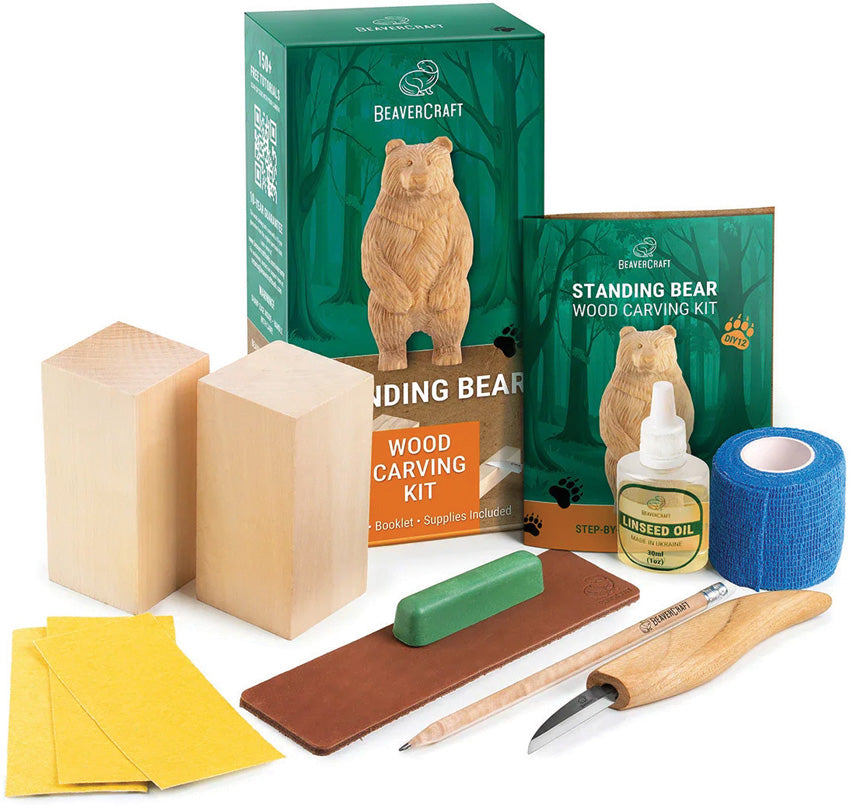 Standing Bear Carving Kit DIY12