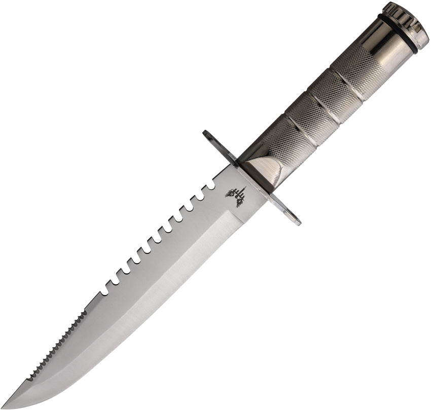 Large Survival Knife Silver