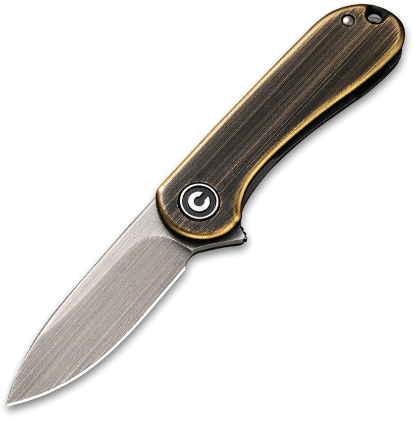 Mini Elementum Framelock Brass C18062Q-1