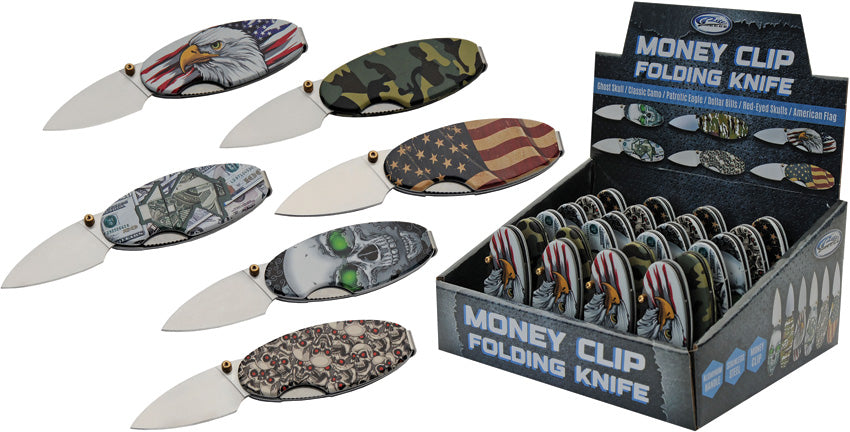 Money Clip Linerlock 24 Pcs