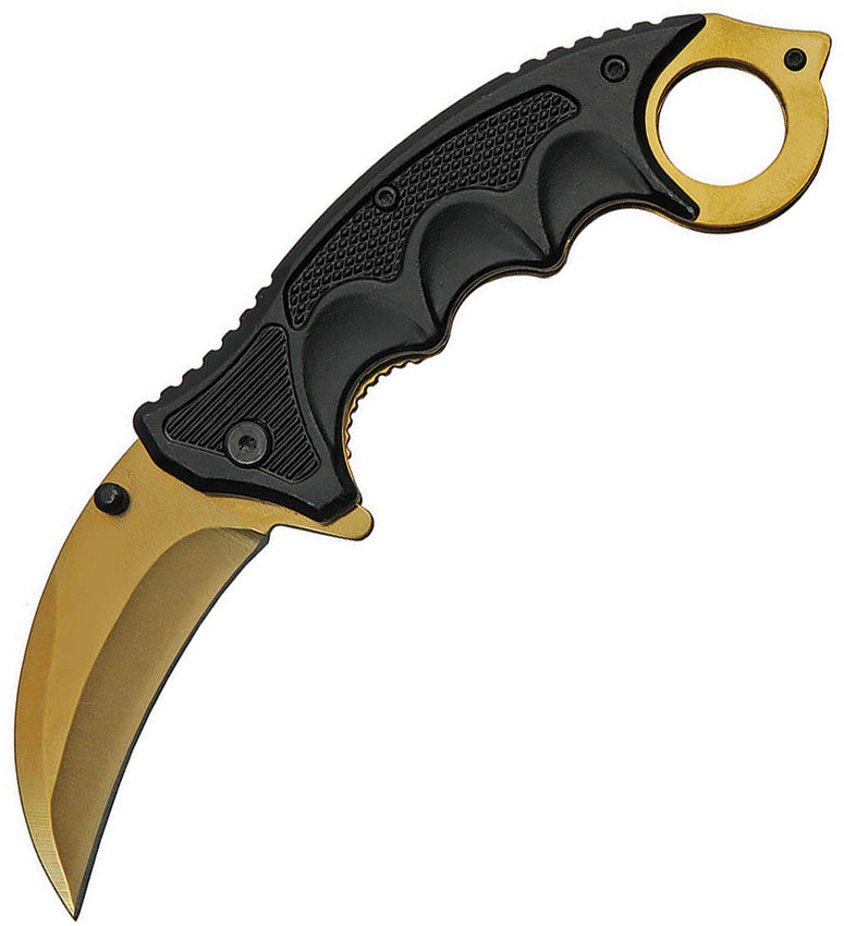Gold Karambit Linerlock A/O 300497-GD