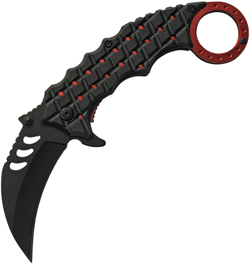 Red Shrub Karambit Linerlock 300506