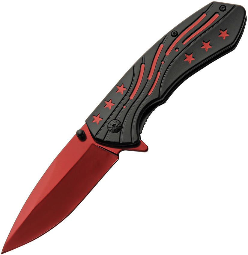 Red Stars Linerlock 300600-RD