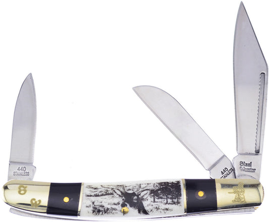 Wrangler Deer Etch Bone