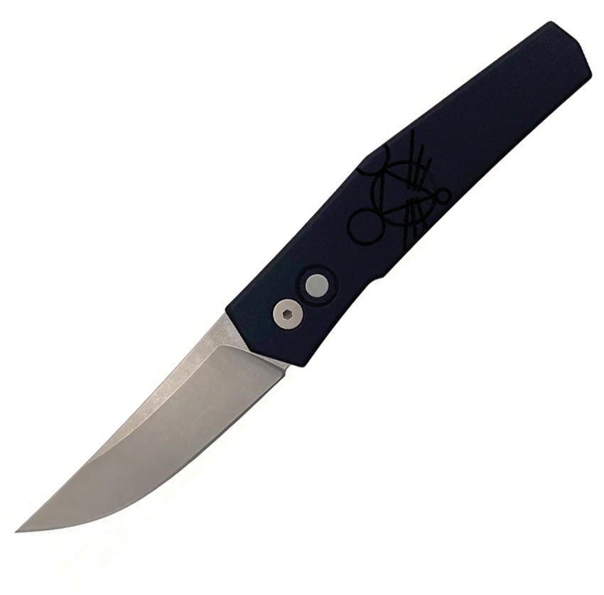 Auto ACE Elmer Button Lock Blk ELMER-BLACK