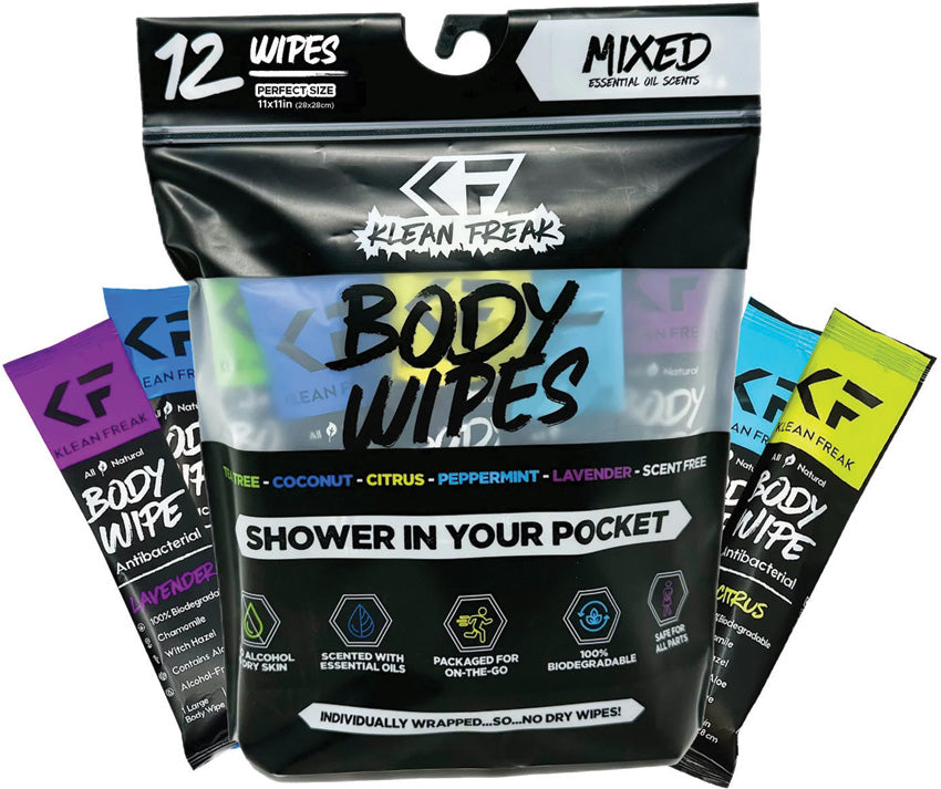Klean Freak Body Wipes 12-Pack DZMX12