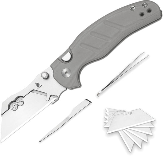 Kizer Cutlery C01C Uti 1 Button Lock Gray  V3488.29JSA1