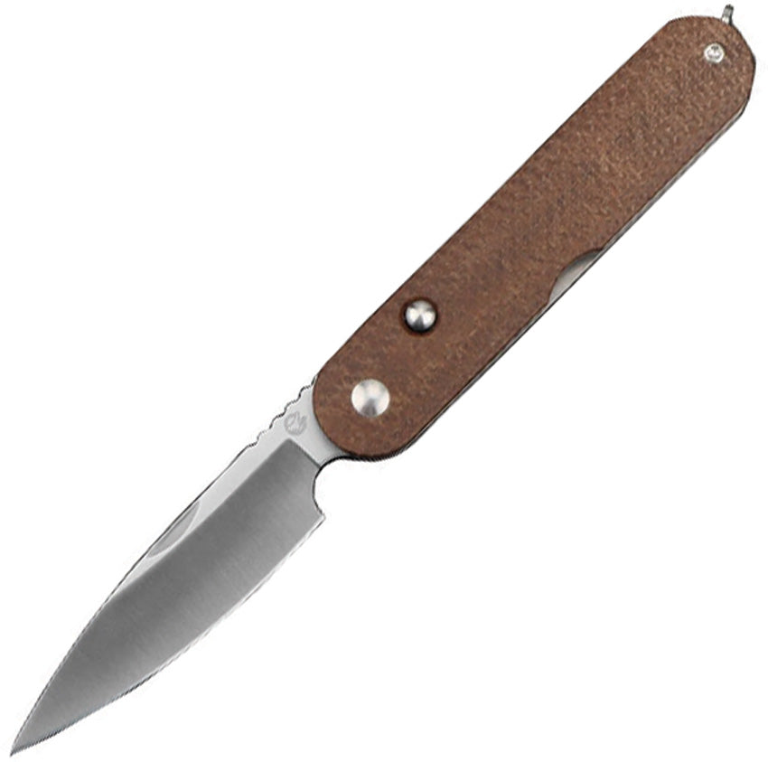 Kiki Button Lock Brown Mic