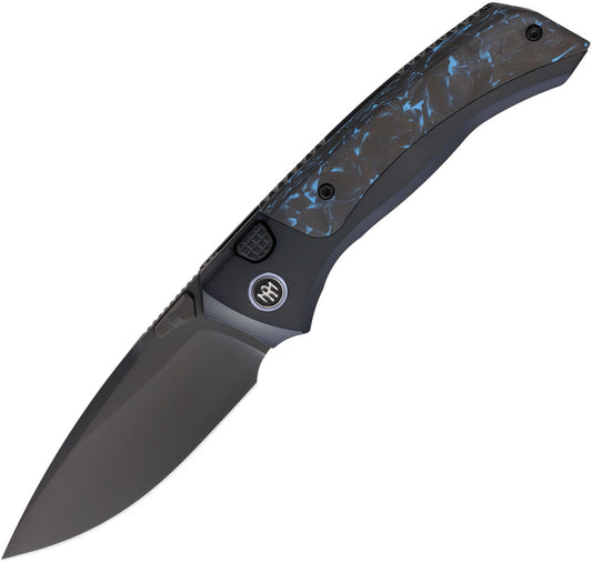 Steed Button Framelock Bl CF