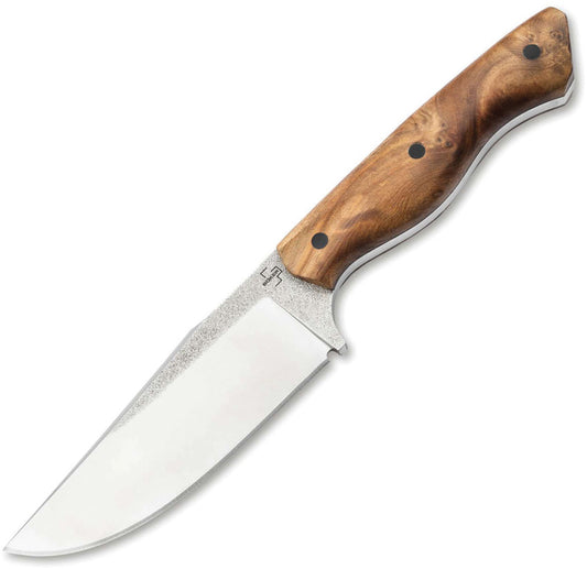 Boker Plus Overnighter Fixed Blade Burl 02BP0025
