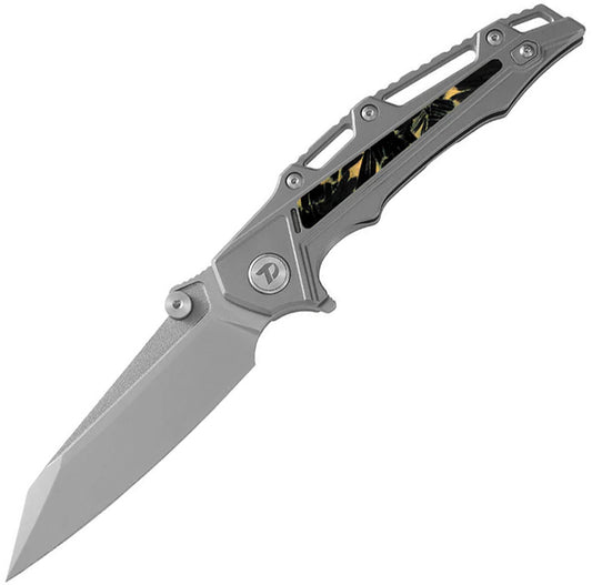 Framelock Ti/Yellow CF D3385Y