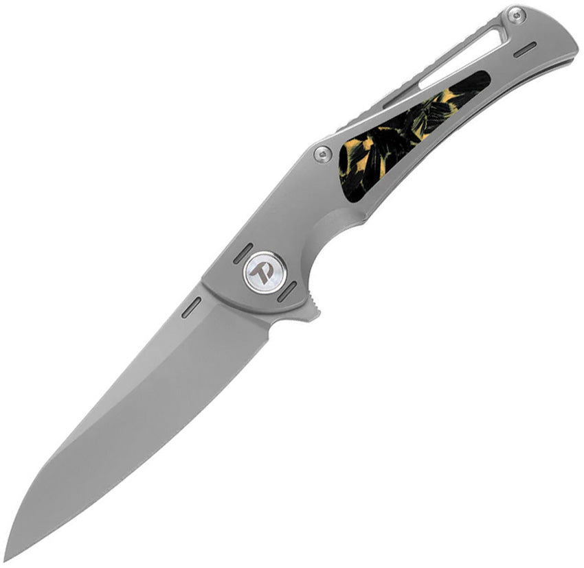Framelock Ti/Yellow CF D3386Y