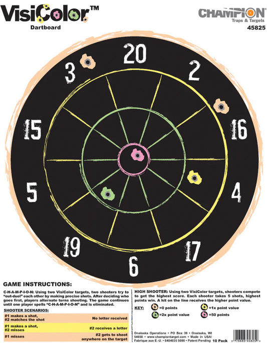 Visicolor Dartboard Target 10