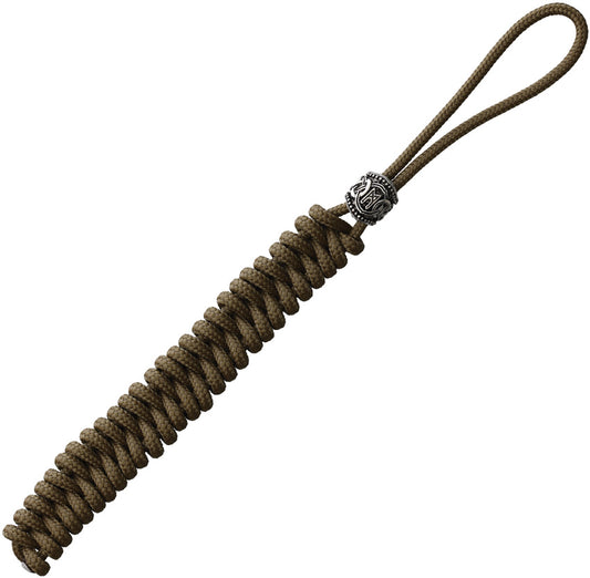 Lanyard With Viking Bead Tan