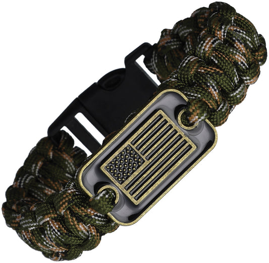 Paracord Bracelet Flag Emblem