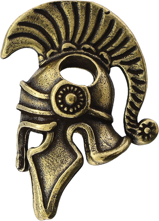 Brass Spartan Helmet Bead