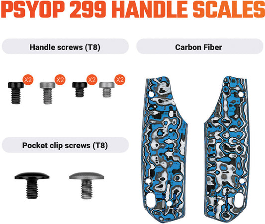 Psyop 299 Handle CF Blue