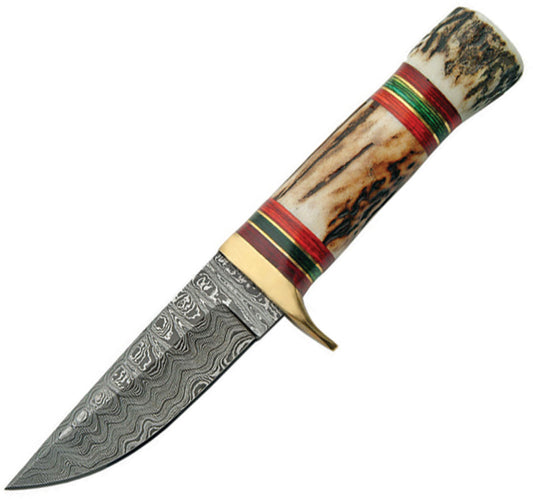 Damascus Hunter Stag Handle DM-1075