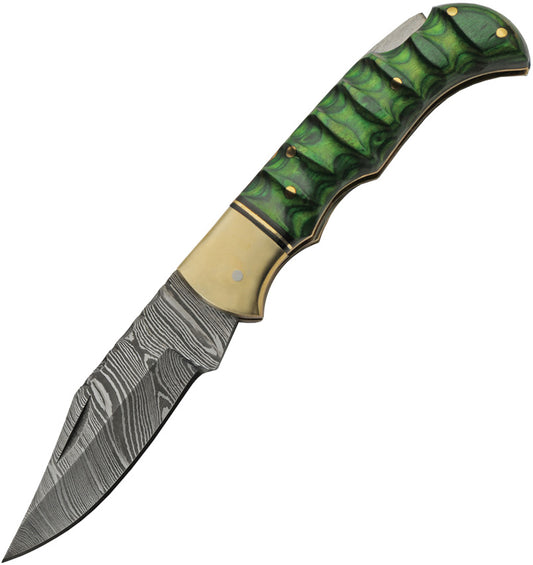 Grooved Lockback Green DM-1303GN