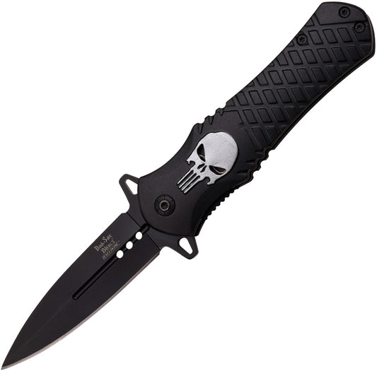 Silver Skull Linerlock