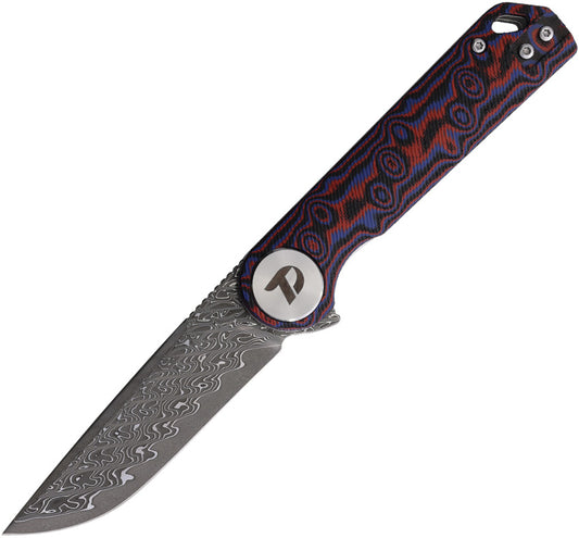 Linerlock Damascus Red